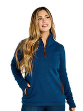 Load image into Gallery viewer, DUBARRY Morrisey Zip Neck Sweater - Women&#39;s - Peacock Blue
