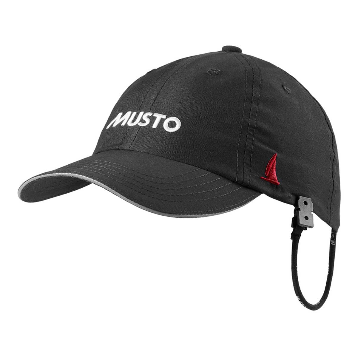 MUSTO Cap - Essential Evo Fast Dry Crew Cap - Black