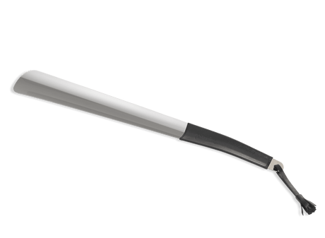 Saphir Médaille d'Or Nickel-Plated Shoe Horn – Black Leather