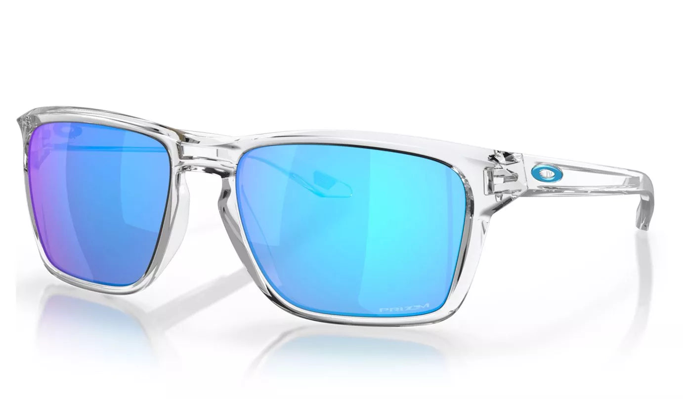OAKLEY Sylas Sunglasses - Polished Clear - Prizm Sapphire Lens