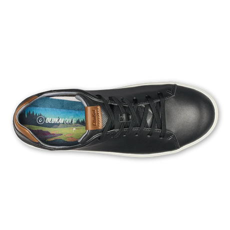 OLUKAI Wai‘alae Men’s Golf Shoes – Lightweight Performance – Black