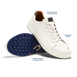 OLUKAI Wai‘alae Men’s Golf Shoes – Lightweight Performance – White