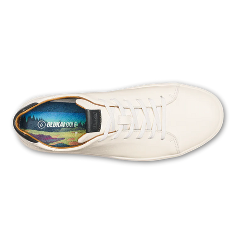 OLUKAI Wai‘alae Men’s Golf Shoes – Lightweight Performance – White