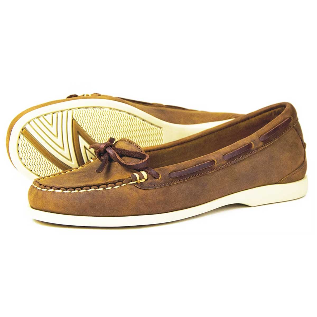 ORCA BAY Bay Leather Deck Shoes - Womens - Sand
