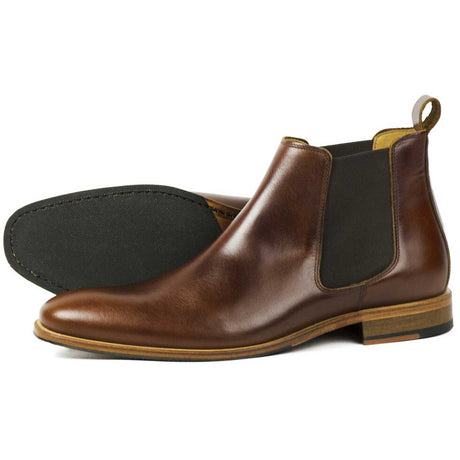 ORCA BAY Brompton Premium Chelsea Boot - Mens - Brown Pull-Up