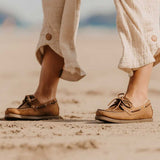 ORCA BAY Ladies Creek Leather Deck Shoes - Sand