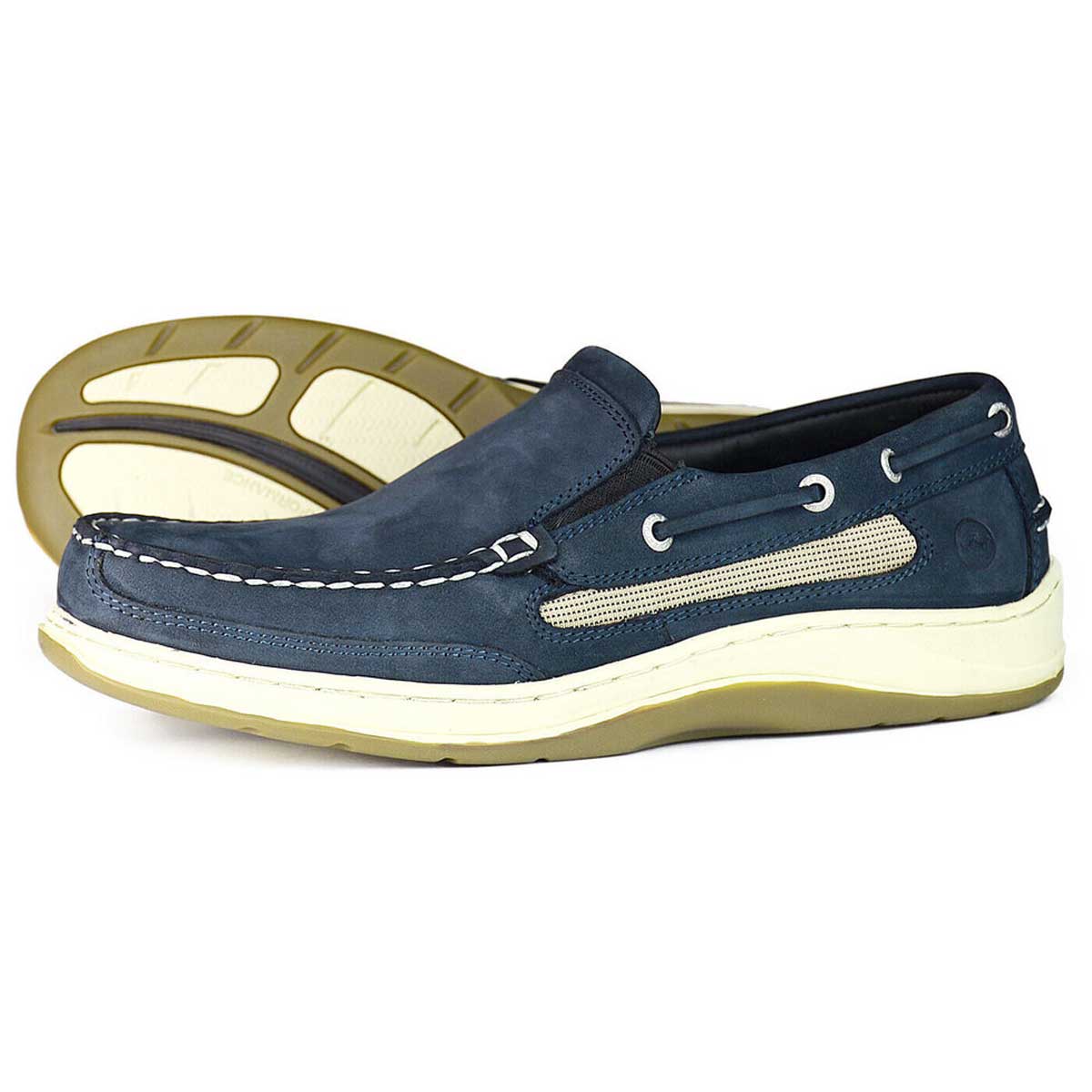 ORCA BAY Largs Leather Deck Shoes - Men's - Navy
