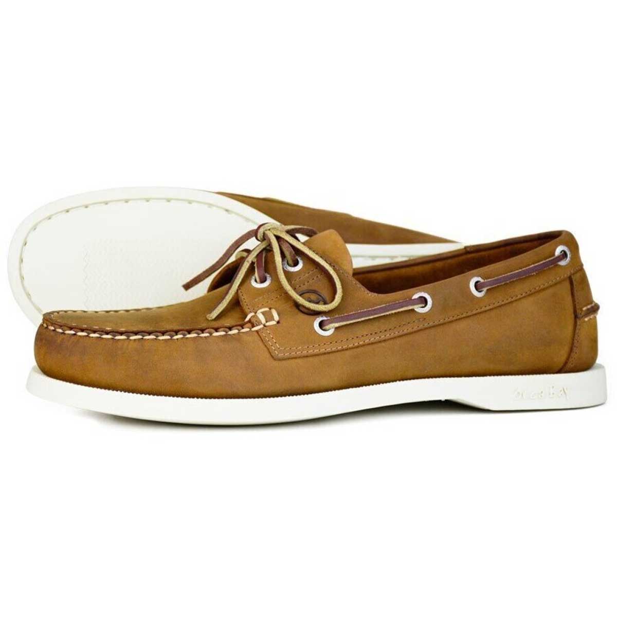 30% OFF - ORCA BAY Maine Leather Deck Shoes - Men's - Sand - Size: UK 9