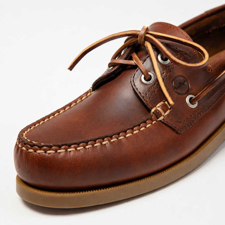 ORCA BAY Mens Creek Leather Deck Shoes - Saddle
