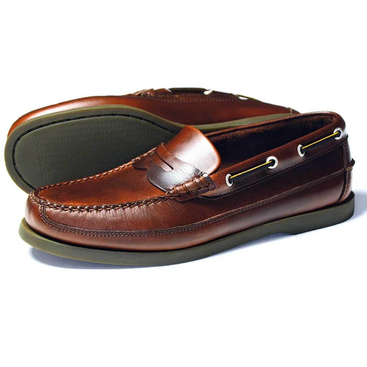 ORCA BAY Mens Fripp Leather Loafers - Elk