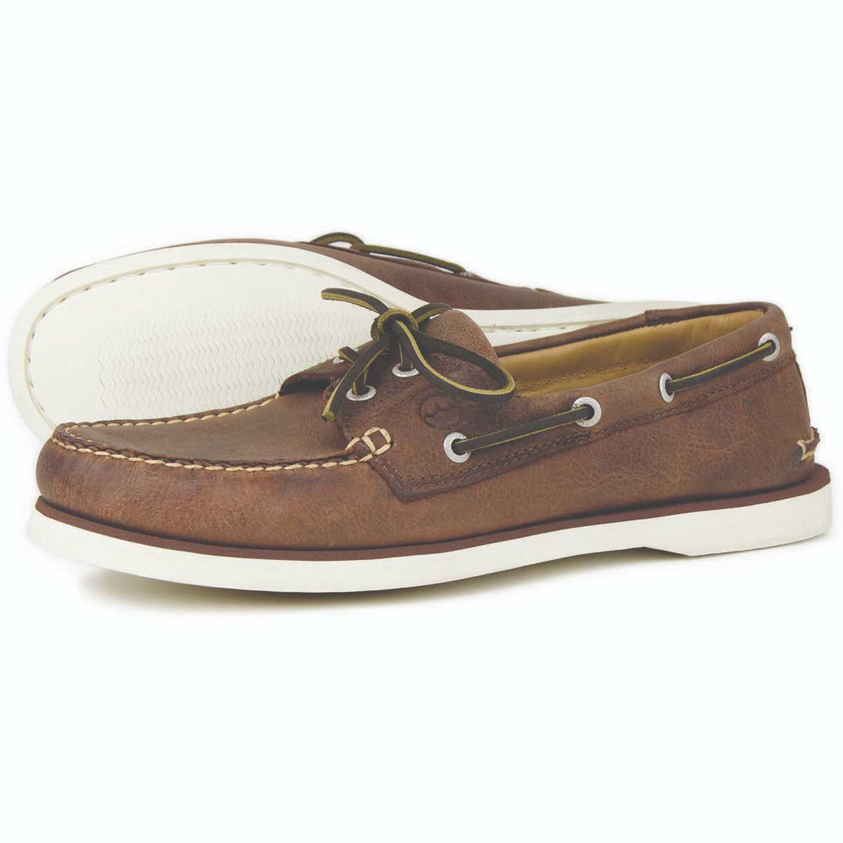 ORCA BAY Portland Leather Deck Shoes - Men's - Russet
