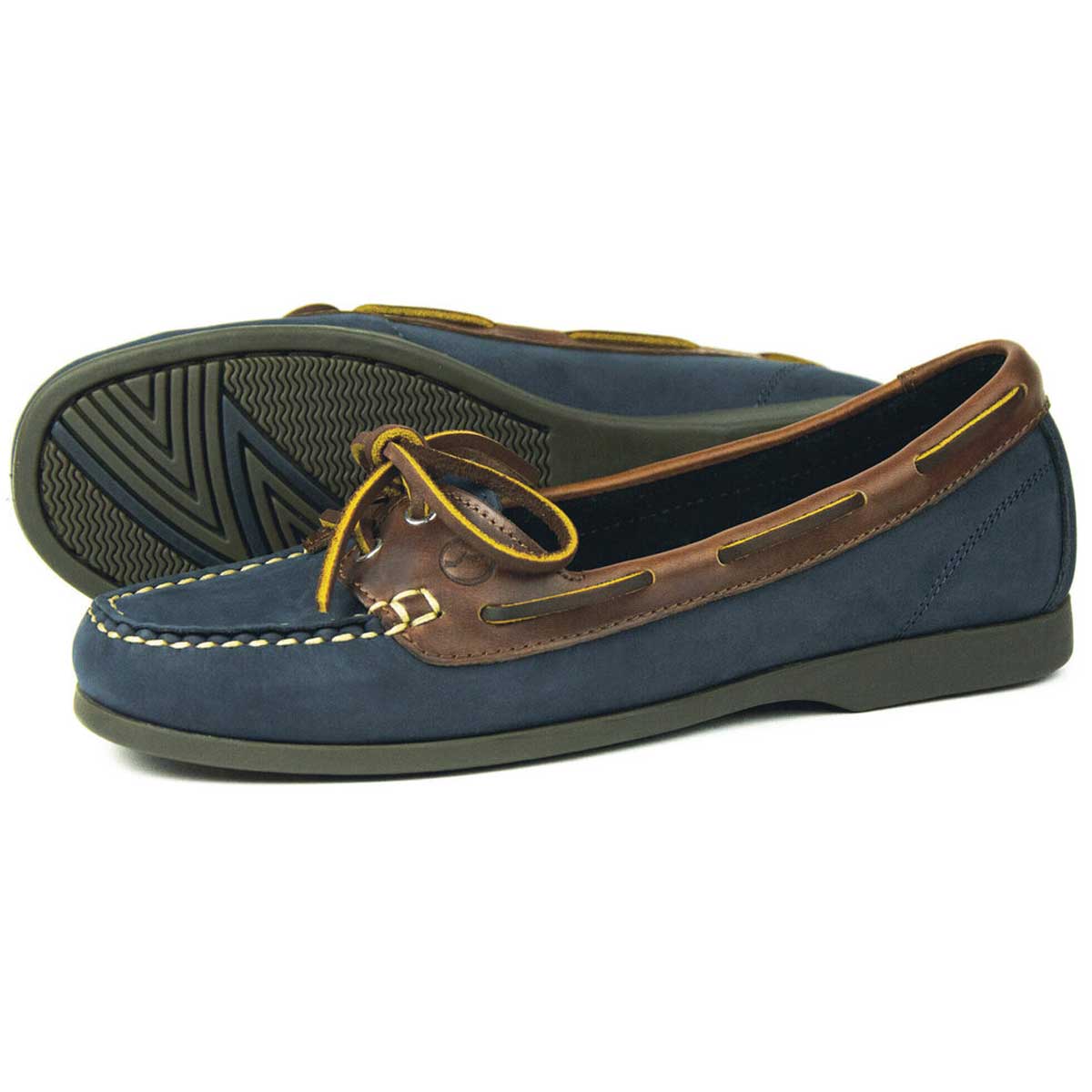 ORCA BAY Schooner Leather Deck Shoes - Womens - Navy