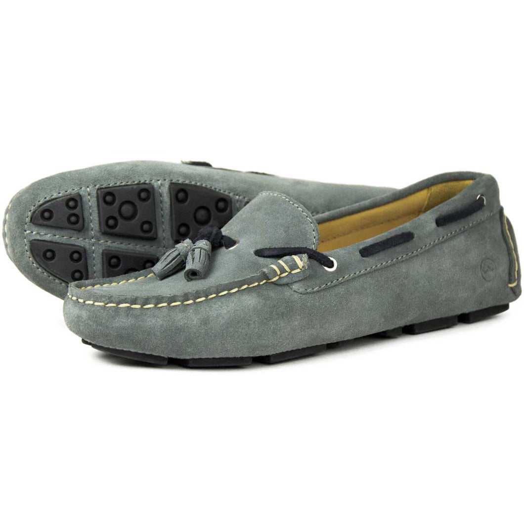 ORCA BAY Sicily Suede Loafers - Women's - Grey / Navy