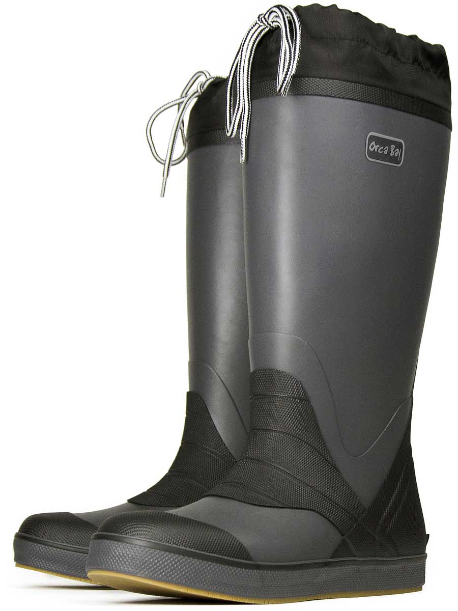 ORCA BAY Solent Neoprene Lined Sailing Boots - Carbon