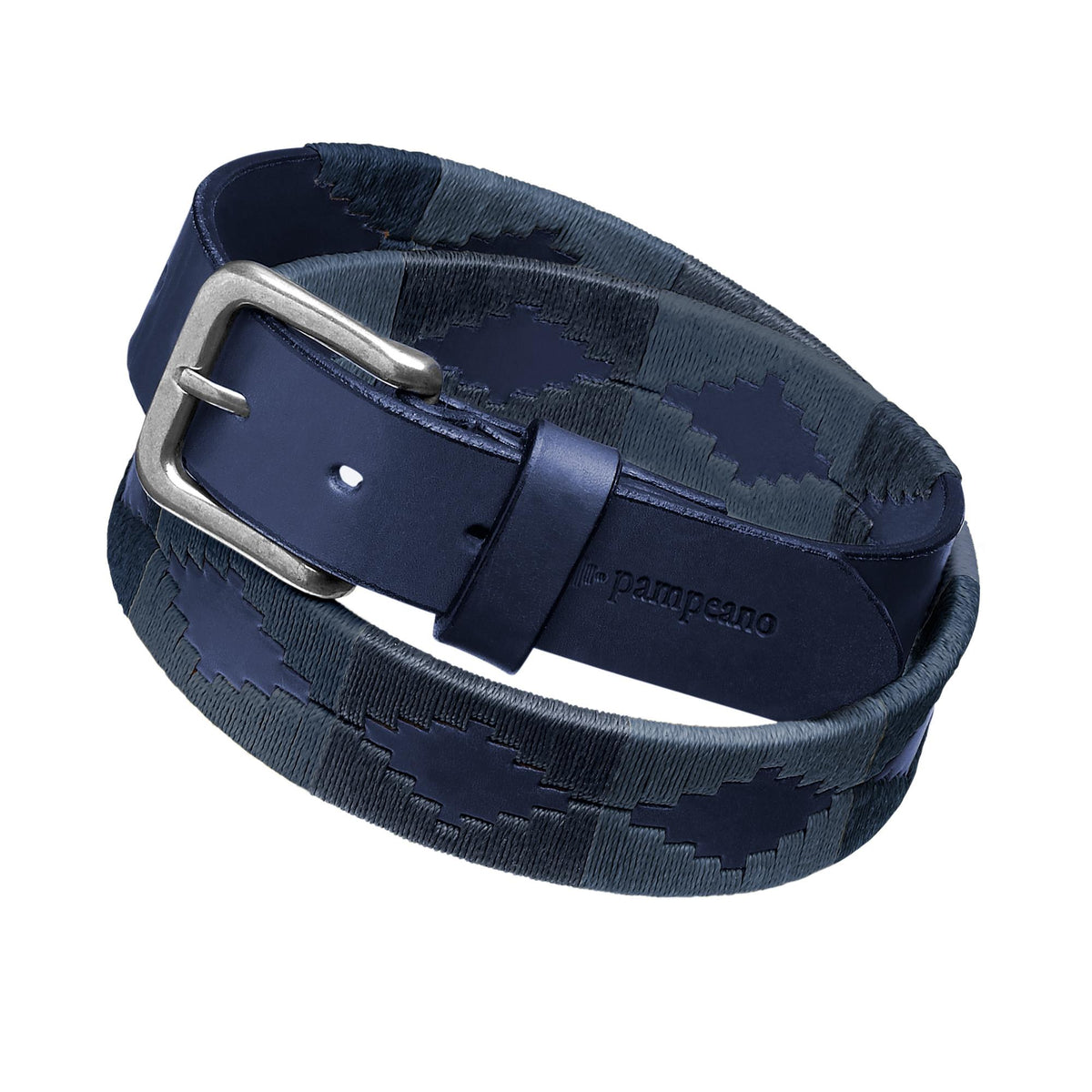PAMPEANO Leather Polo Belt - Ondas