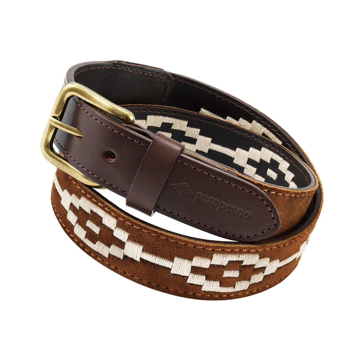 PAMPEANO Suede Polo Belt - Confianza Tan