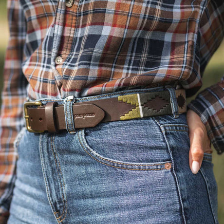 PAMPEANO Leather Polo Belt - Caza