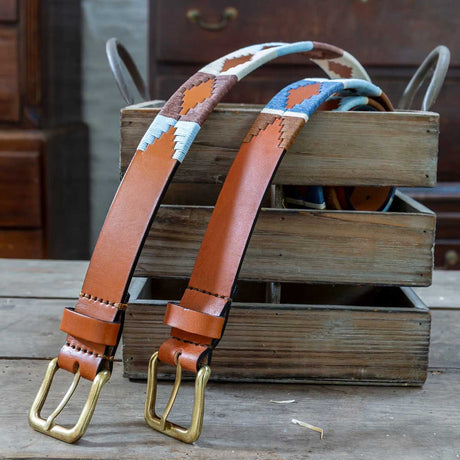 PAMPEANO Leather Polo Belt - Desierto