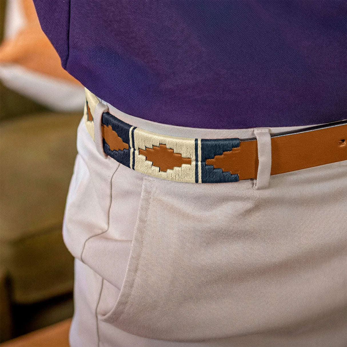 PAMPEANO Leather Polo Belt - Solana