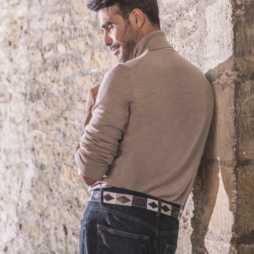 PAMPEANO Polo Belt Roca Navy Grey White – A Farley Country