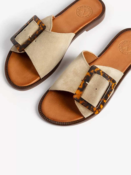 PENELOPE CHILVERS Biarritz Buckle Sandal Shoes - Women's - Camel