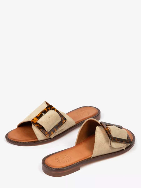 PENELOPE CHILVERS Biarritz Buckle Sandal Shoes - Women's - Camel
