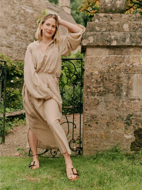PENELOPE CHILVERS Biarritz Buckle Sandal Shoes - Women's - Camel