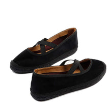 Load image into Gallery viewer, Penelope Chilvers Chico Velvet Espadrille - Women&#39;s - Black
