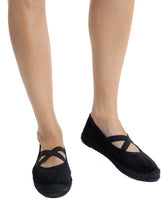 Load image into Gallery viewer, Penelope Chilvers Chico Velvet Espadrille - Women&#39;s - Black
