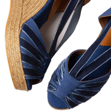 Load image into Gallery viewer, Penelope Chilvers High Catalina Dali Espadrille - Women&#39;s - Denim
