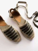 PENELOPE CHILVERS Low Valenciana Espadrille Shoes - Women's - Khaki