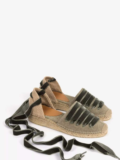PENELOPE CHILVERS Low Valenciana Espadrille Shoes - Women's - Khaki