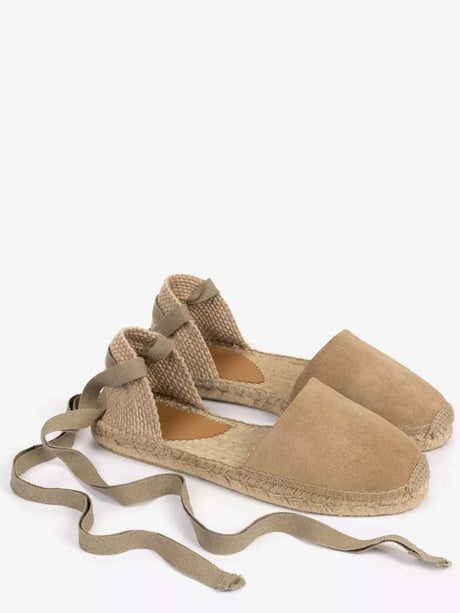 PENELOPE CHILVERS Low Valenciana Espadrille Shoes - Women's - Sand Suede
