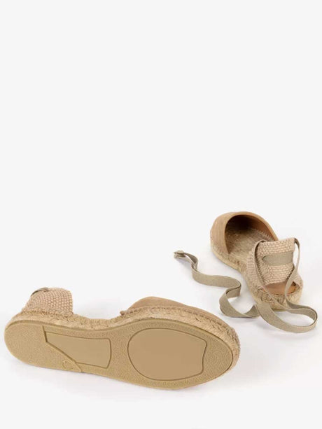 PENELOPE CHILVERS Low Valenciana Espadrille Shoes - Women's - Sand Suede