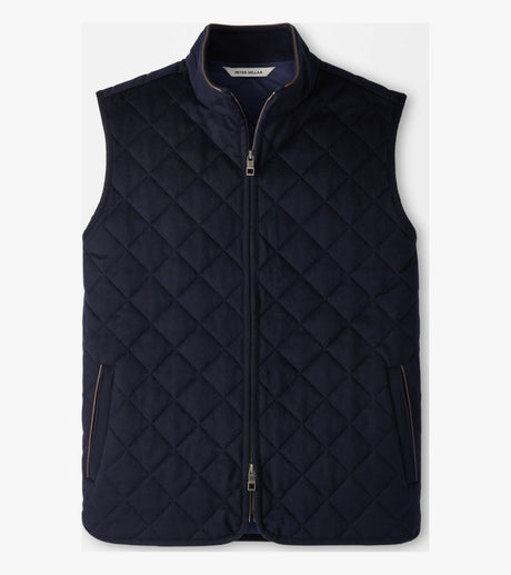 Peter Millar 25th Anniversary Cashmere Essex Gilet in Navy - front product view