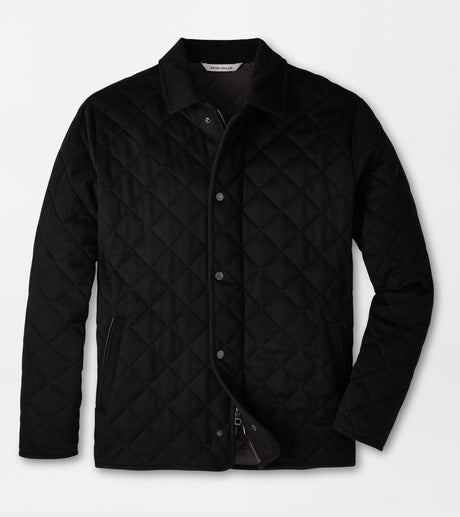 Peter Millar 25th Anniversary Cashmere Suffolk Jacket in Black - front product view