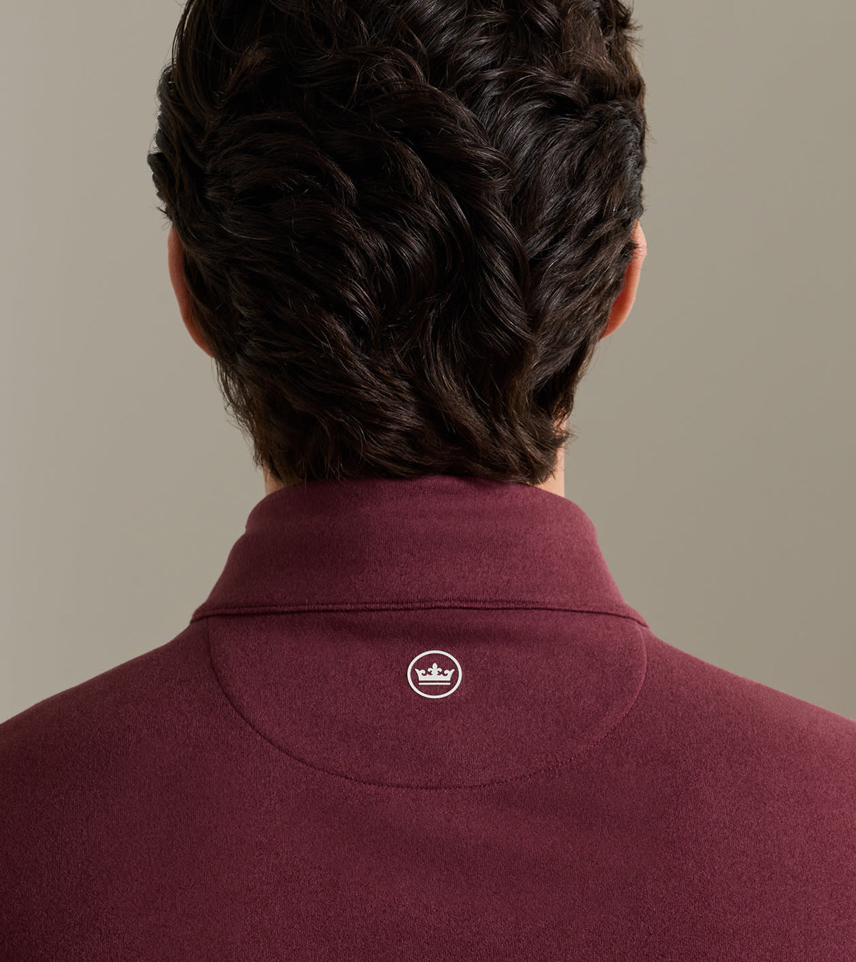Peter Millar Ardent Air Performance Quarter-Zip in Bordeaux - view 4