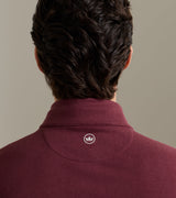 Peter Millar Ardent Air Performance Quarter-Zip in Bordeaux - view 4
