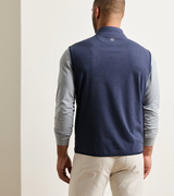 Peter Millar Ardent Air Performance Full-Zip Gilet in Navy - model back view