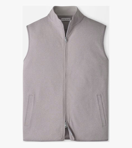 Peter Millar Ardent Air Performance Full-Zip Gilet in Gale Grey - front product view