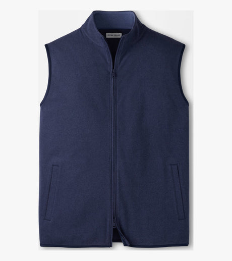 Peter Millar Ardent Air Performance Full-Zip Gilet in Navy - front product view