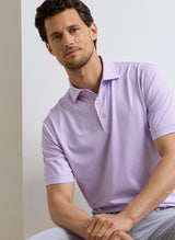 PETER MILLAR Ashgrove Performance Jersey Polo Shirt - Men's Classic Fit - Purple Iris