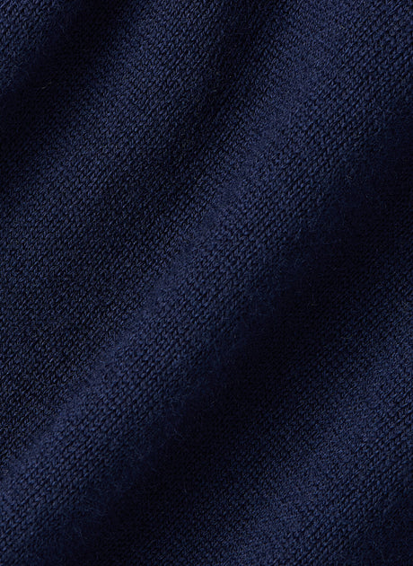 PETER MILLAR Autumn Crest Quarter Zip Sweater - Men's Classic Fit - Navy