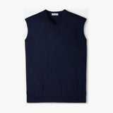 Peter Millar Autumn Crest V-Neck Gilet in Navy - front product view