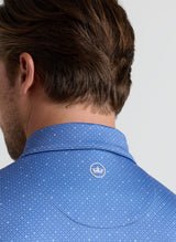 PETER MILLAR Barrier Performance Jersey Polo Shirt - Men's Classic Fit - Windsor Blue