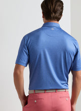 PETER MILLAR Barrier Performance Jersey Polo Shirt - Men's Classic Fit - Windsor Blue