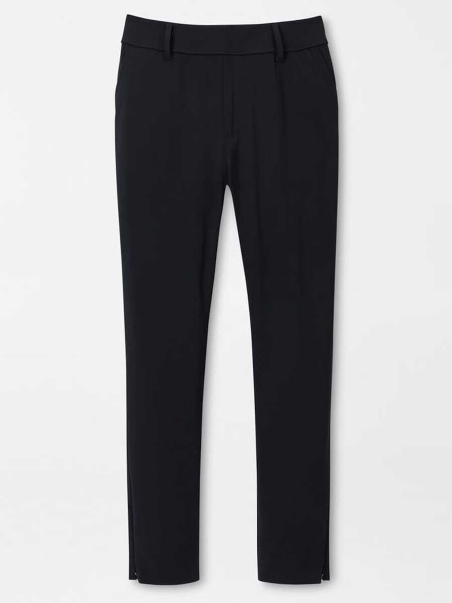 PETER MILLAR Bingham High Stretch Bonded Ankle Trousers - Womens - Black