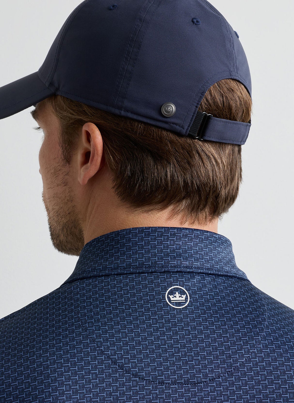 PETER MILLAR Bunker Bar Performance Jersey Polo Shirt - Men's Classic Fit - Navy