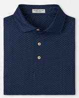 PETER MILLAR Bunker Bar Performance Jersey Polo Shirt - Men's Classic Fit - Navy