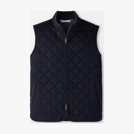 Peter Millar 25th Anniversary Cashmere Essex Gilet in Navy - front product view